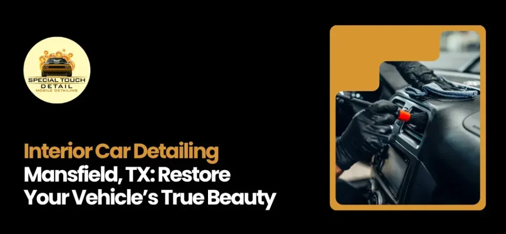 Interior car detailing Mansfield TX