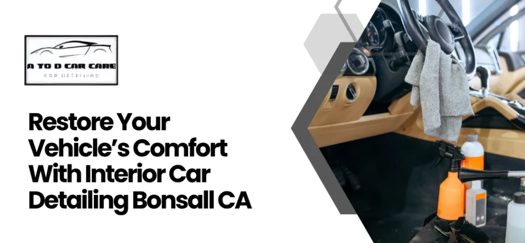 interior car detailing Bonsall CA