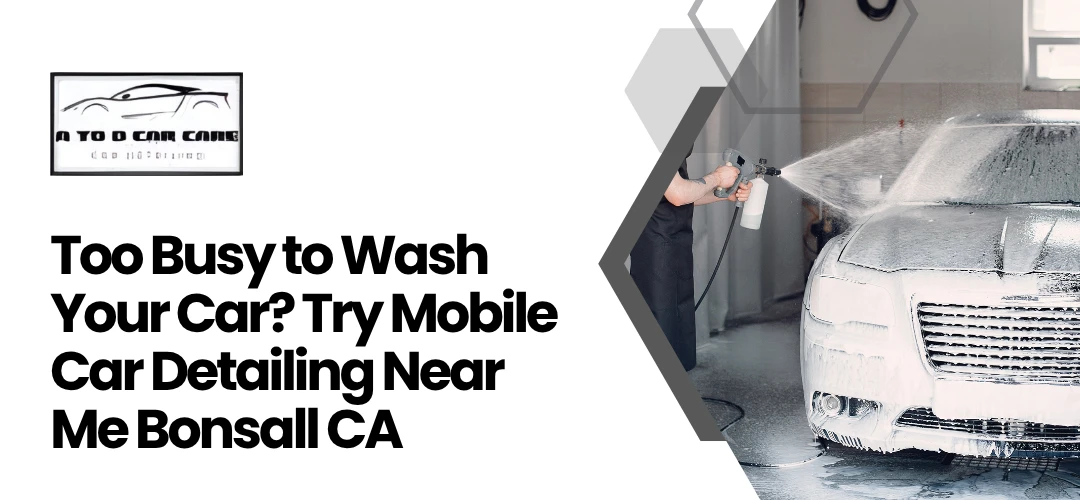 Read more about the article Try Mobile Car Detailing Near Me Bonsall CA