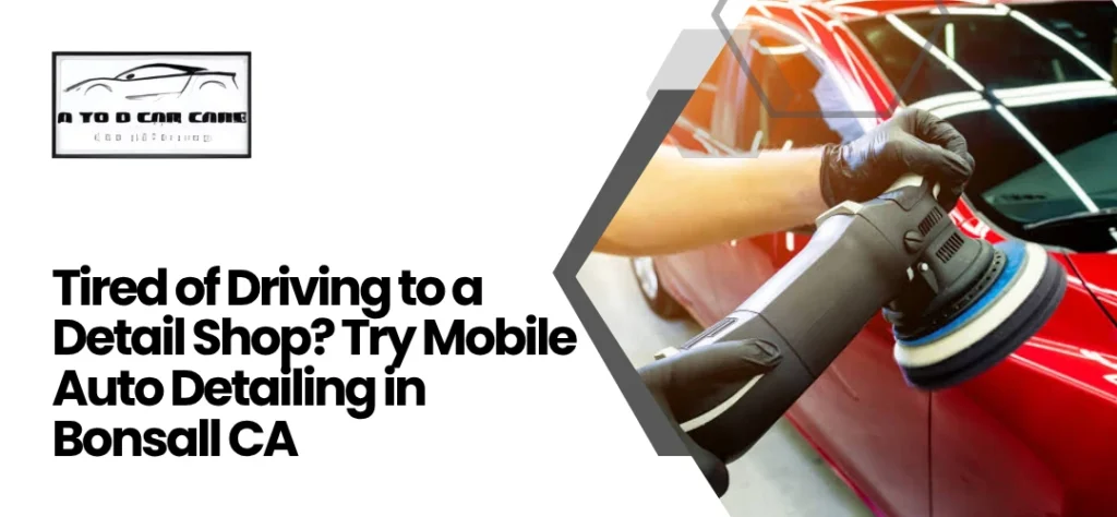 Mobile Auto Detailing in Bonsall CA